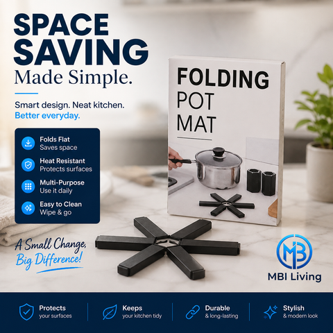 Foldable Heat-Resistant Pot Mat | Space-Saving Kitchen Trivet