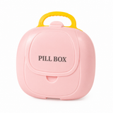 Portable Pill Box Organizer with Handle – Easy Medication Storage for Daily Use