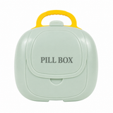 Portable Pill Box Organizer with Handle – Easy Medication Storage for Daily Use