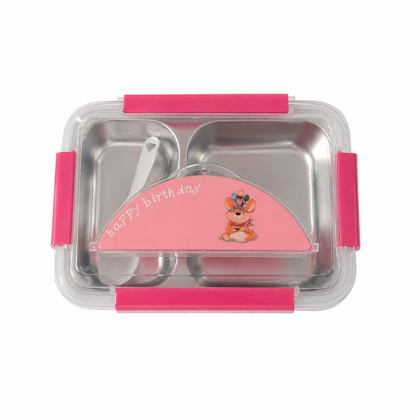 Stainless Steel Lunch Box – Leak-Resistant Lunch Container for School & Travel