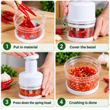 Manual Vegetable Chopper – Garlic, Onion & Herb Cutter