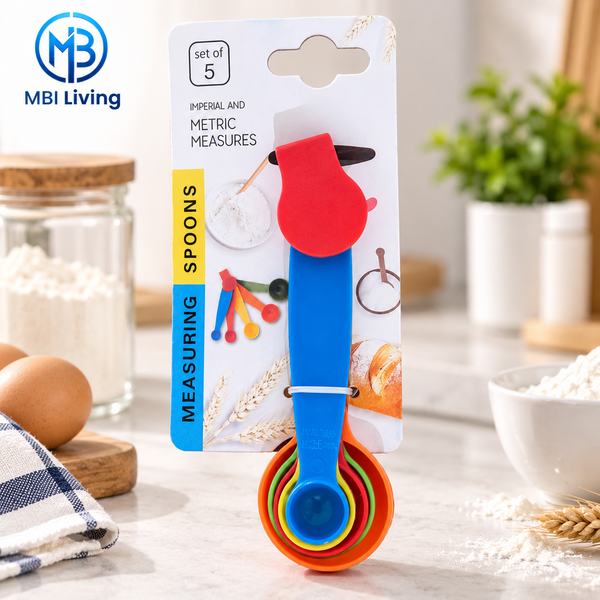 5-Piece Measuring Spoons Set – Metric & Imperial | MBI Living