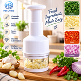 Manual Vegetable Chopper – Garlic, Onion & Herb Cutter
